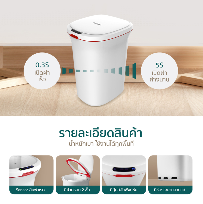 ถังขยะอัจฉริยะ รุ่น Smart One 4