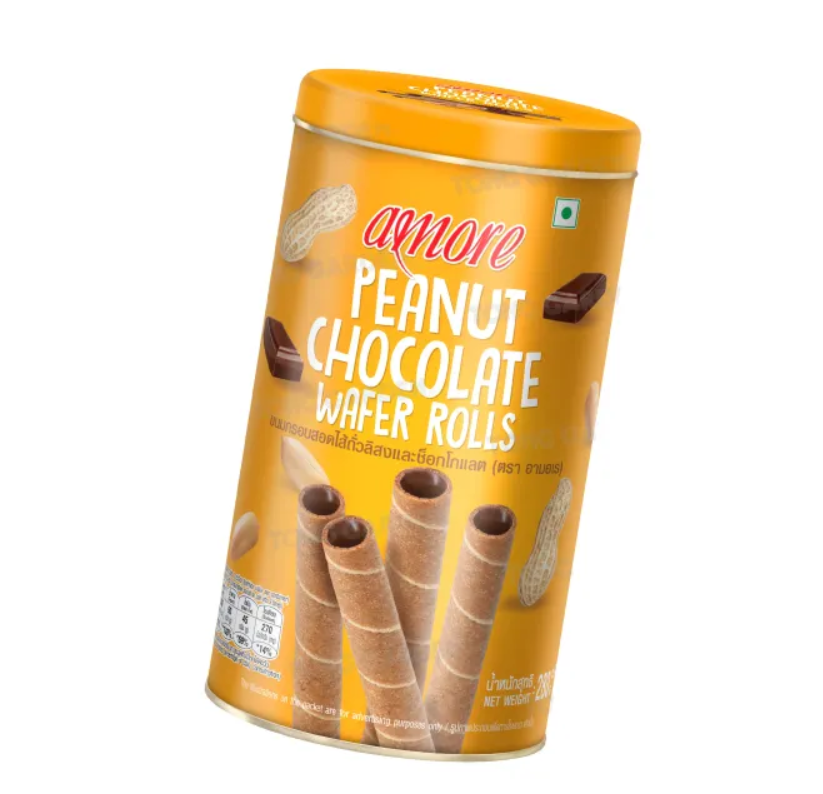 Peanut Chocolate Wafers Rolls 2