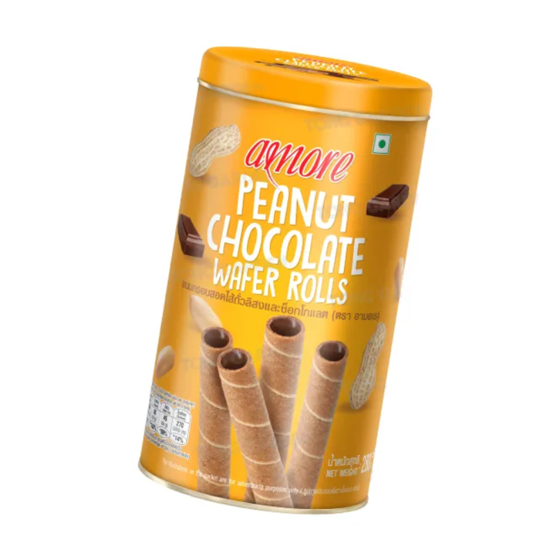 Peanut Chocolate Wafers Rolls 2