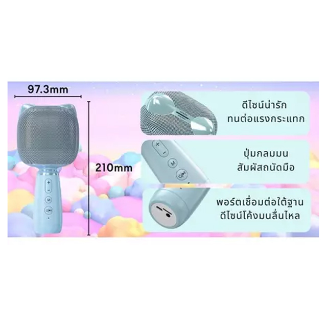 ไมโครโฟนพร้อมลำโพงในตัว 3