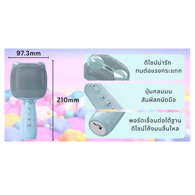 ไมโครโฟนพร้อมลำโพงในตัว 3