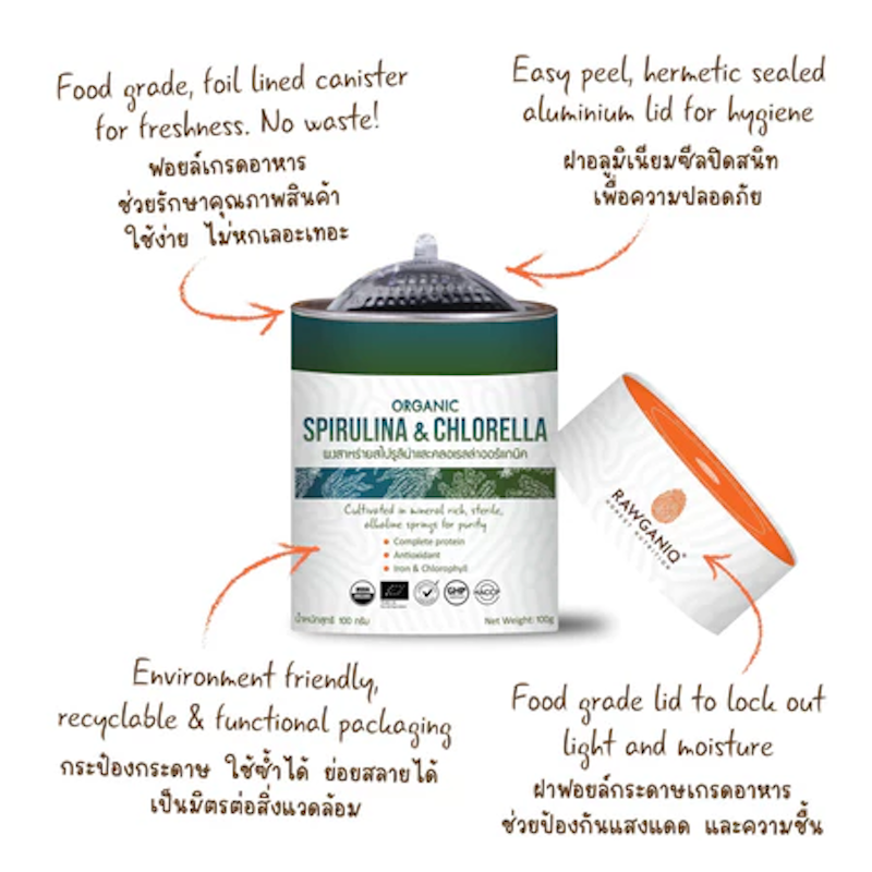 Organic Spirulina & Chlorella Powder 2
