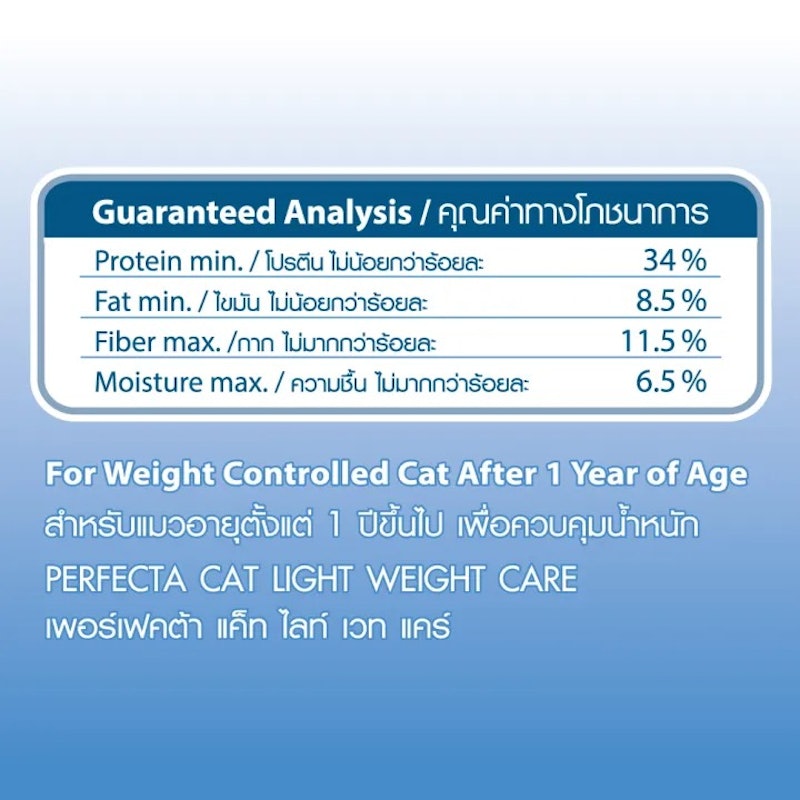 อาหารแมวโต Weight Care 3