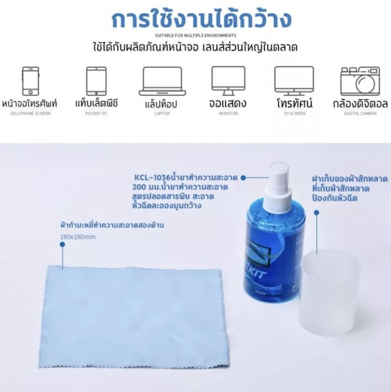 น้ำยาเช็ดหน้าจอคอม 2