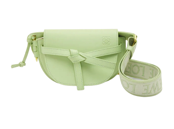 กระเป๋า Loewe  รุ่น Mini Gate Dual bag In Soft Calfskin And Jacquard 2