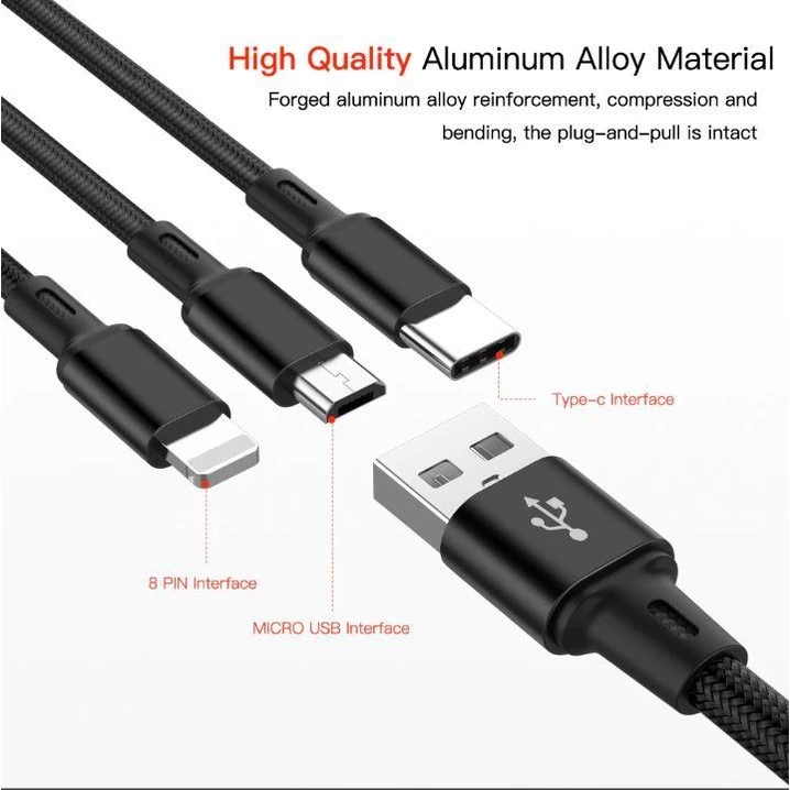 สายชาร์จ 3 In 1 Charging Cable 3