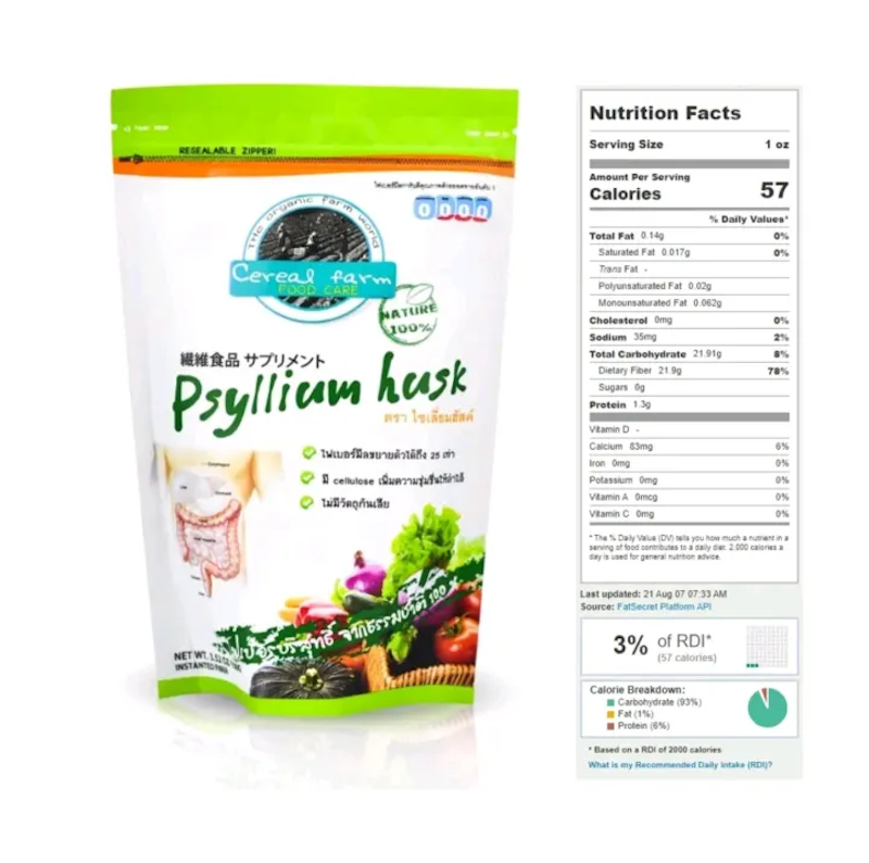 Psyllium Husk ไซเลี่ยมฮัสค์ 3