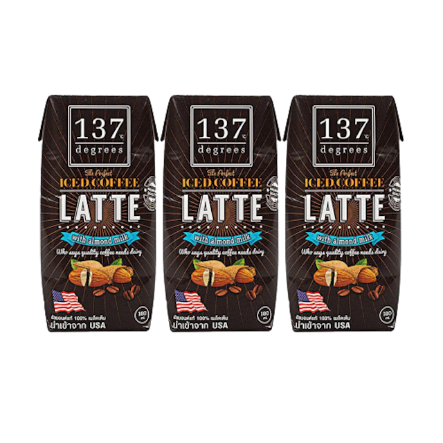 นมอัลมอนด์ 137 Degrees สูตรกาแฟลาเต้ 5