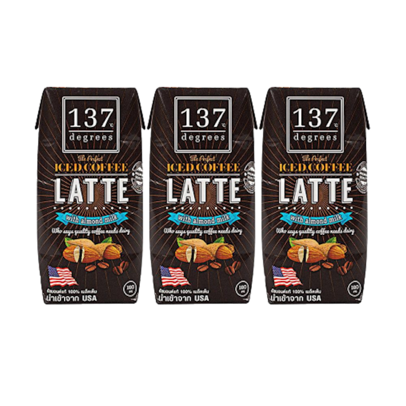นมอัลมอนด์ 137 Degrees สูตรกาแฟลาเต้ 5