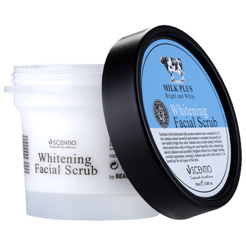 สครับน้ำนม Milk Plus Whitening Q10 Facial Scrub 2