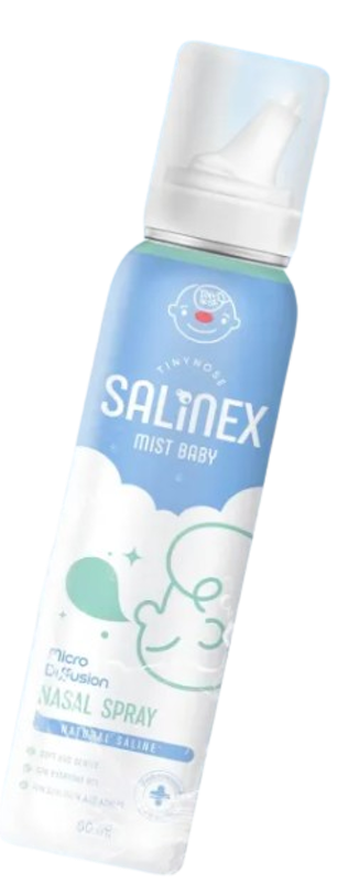 สเปรย์น้ำเกลือพ่นจมูกหรือล้างจมูกสำหรับเด็กอ่อน Salinex Mist Baby 1