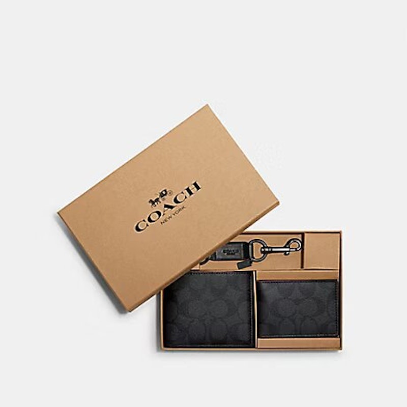 Boxed 3-In-1 Wallet Gift Set In Signature Canvas 2