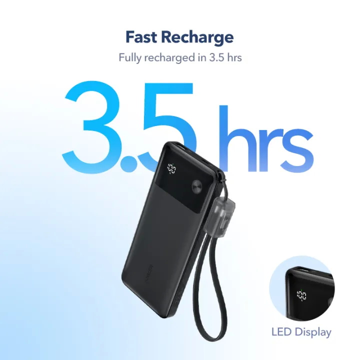 PD 22.5W Portable Charger USB-C Power Bank 3