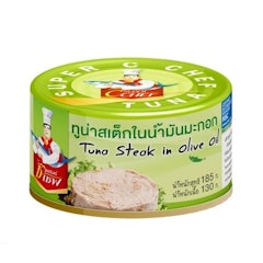 ทูน่ากระป๋อง สูตรสเต็กในน้ำมันมะกอก
