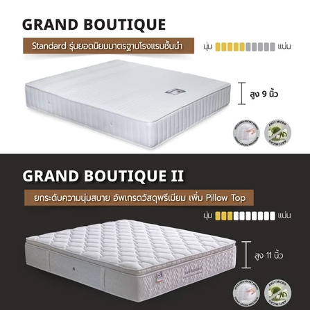 ที่นอนสปริง 6 ฟุต รุ่น Grand Boutique 3