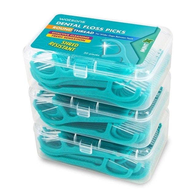 ไหมขัดฟันเส้นกลม Super Smooth Dental Floss Picks 1