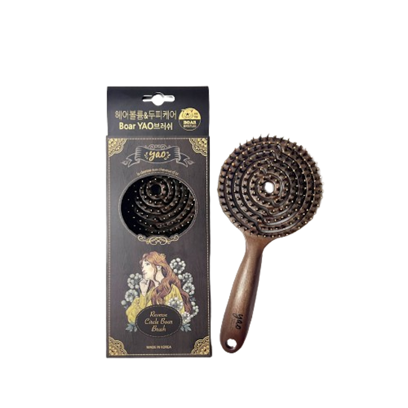 Reverse Circle Boar Brush หวีขนหมูป่า 1