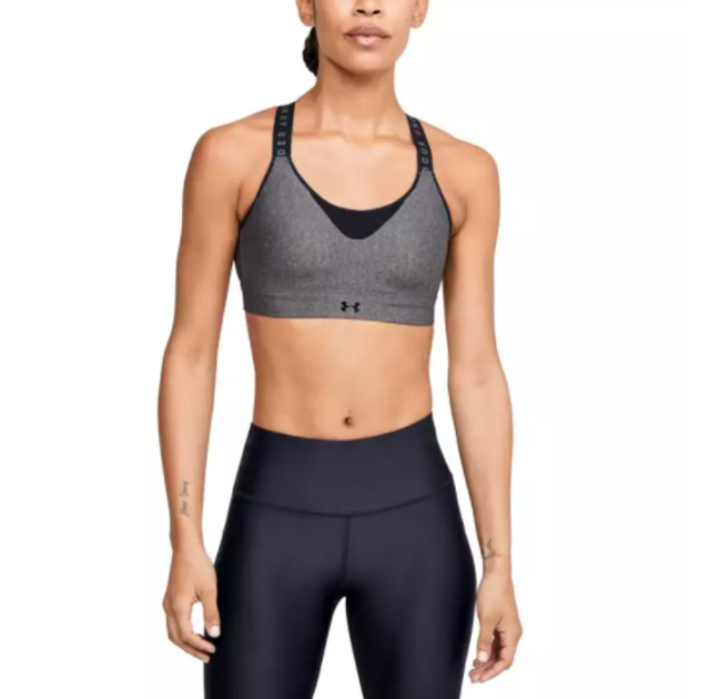UA Women's Infinity High Heather Sports Bra 1