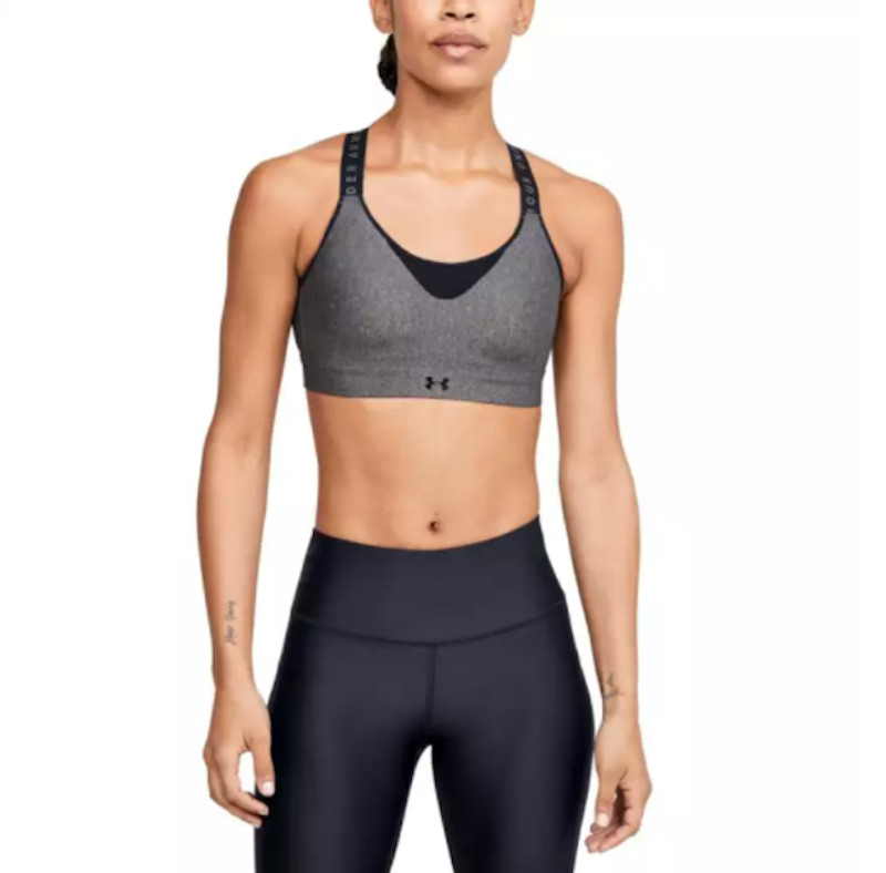 UA Women's Infinity High Heather Sports Bra 1