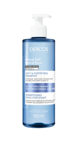 แชมพูสูตรอ่อนโยน Dercos Mineral Soft & Fortifying Shampoo 1