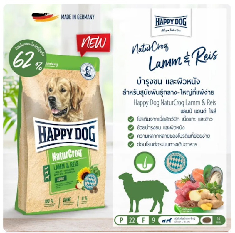 NaturCroq Lamm & Reis อาหารสุนัขโตพันธุ์กลาง-ใหญ่ 2
