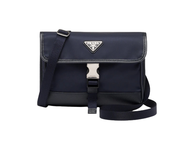กระเป๋า PRADA ผู้ชาย รุ่น Nylon And Saffiano Leather Smartphone Case 4