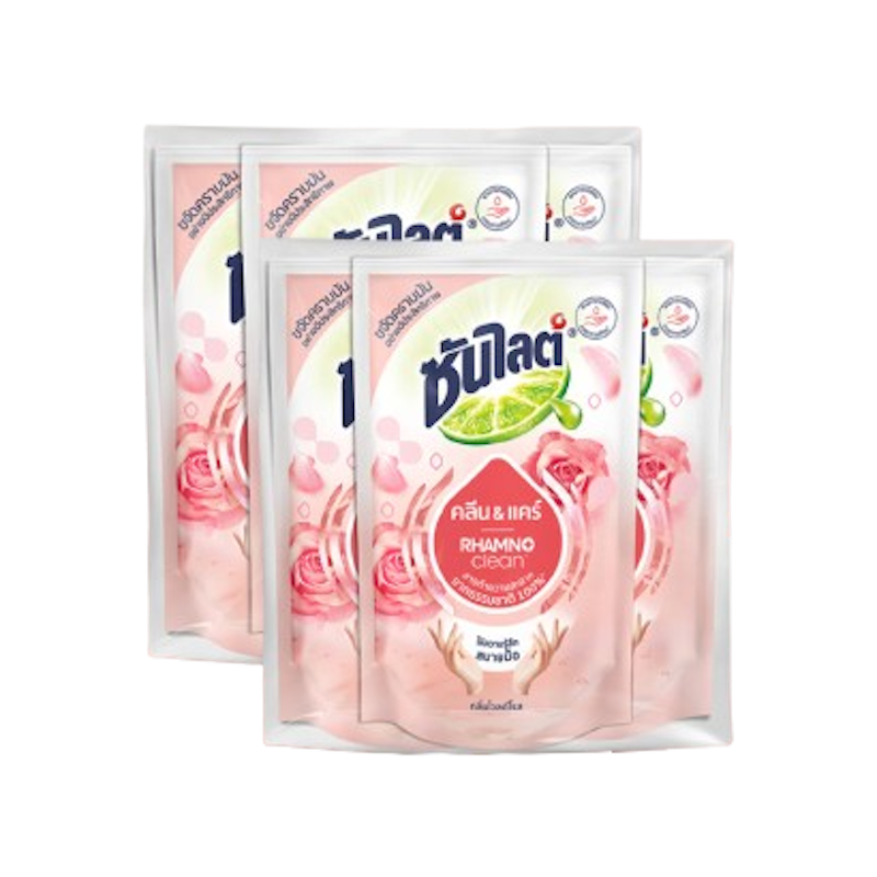 น้ำยาล้างจาน Sunlight Plus Clean & Care 1