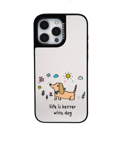 เคสสำหรับ iPhone รุ่น Life Is Better With Dog 2
