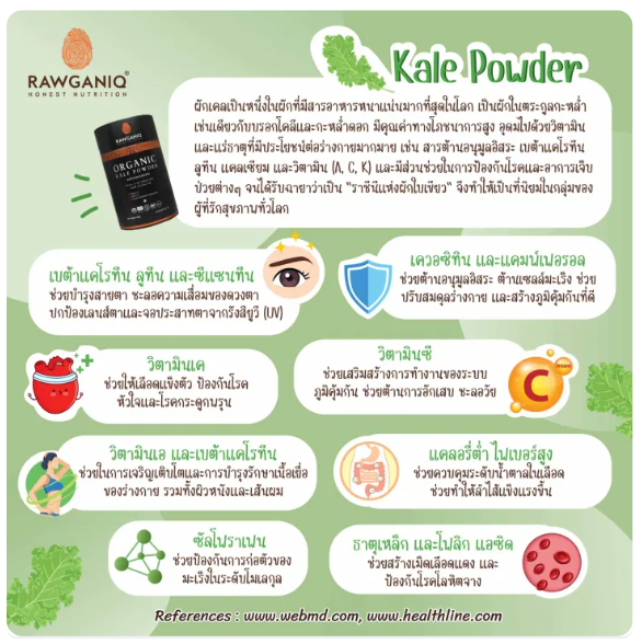 ผงผักเคล Organic Kale Powder 2