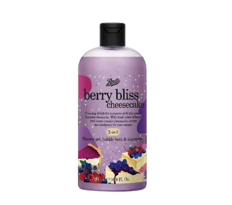 Berry Bliss Cheesecake Shower Gel, Bubble Bath & Shampoo 1