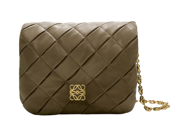 กระเป๋า Loewe รุ่น Puffer Goya Bag In Pleated Shiny Nappa Lambskin 3