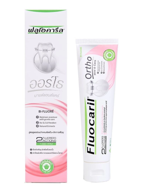 ยาสีฟัน สำหรับคนจัดฟัน Orthodontics Toothpaste Mild & Care 1