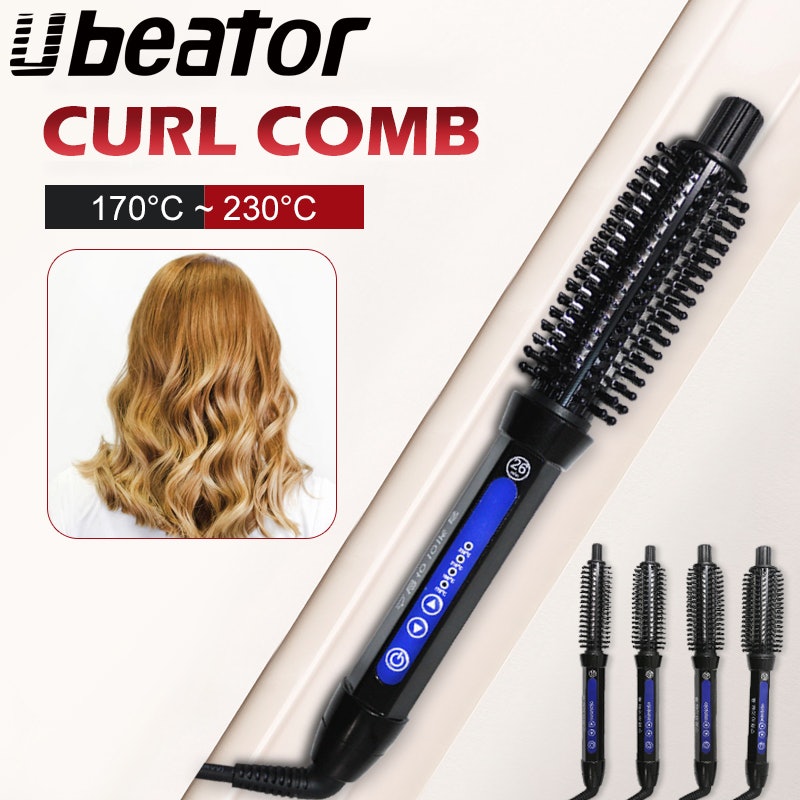 Ceramic Curler Electric Comb brush 2