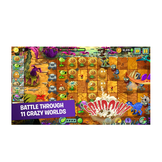 เกมออฟไลน์ มือถือ Plants vs. Zombies 2 2
