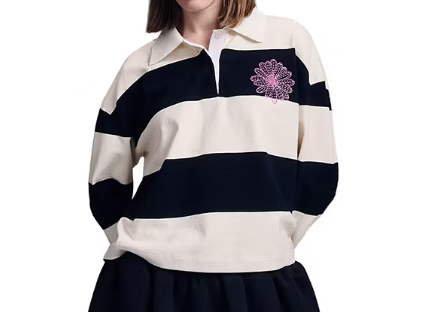 Rugby Shirt Stripe Flower 1