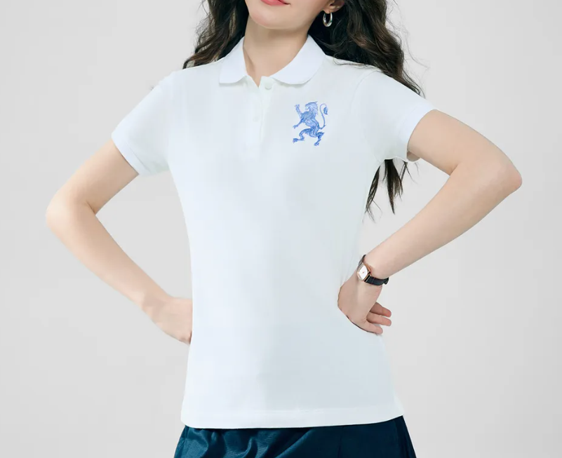 เสื้อโปโลผู้หญิง Women's Slim 3D Lion Polo 2
