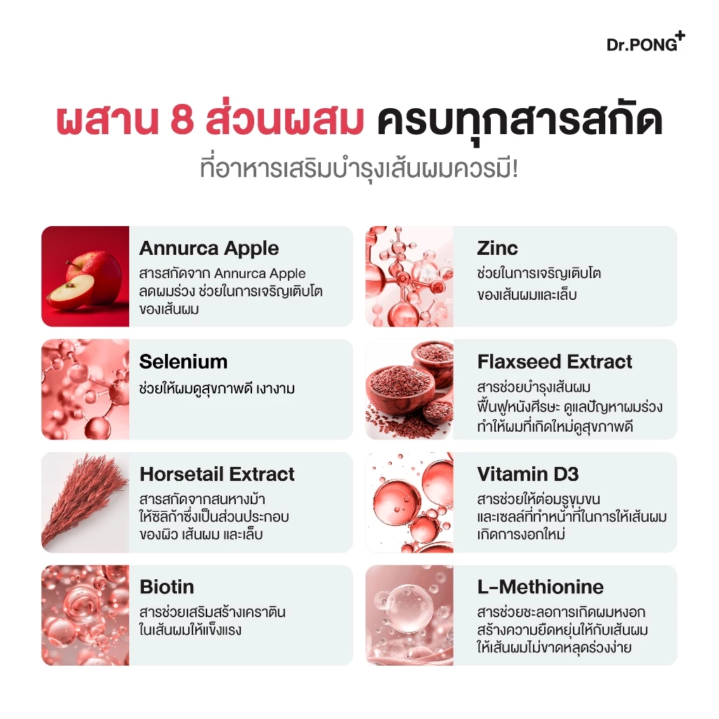  อาหารเสริมยืดวงจรเส้นผม ANA-X 30 3