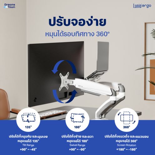 Ergo Monitor Arm Cybot 3