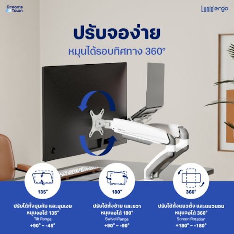 Ergo Monitor Arm Cybot 3