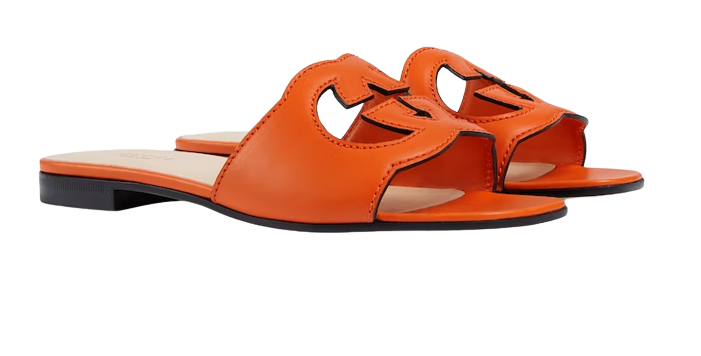 Interlocking G Cut Out Slide Sandal  1