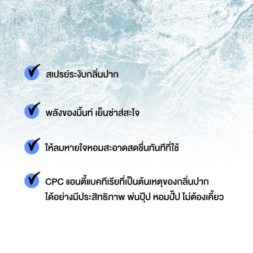สเปรย์ระงับกลิ่นปาก ไอซ์ซี่ มิ้นท์ 3