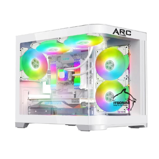 เคส รุ่น mATX CASE ARC ARGB White 3