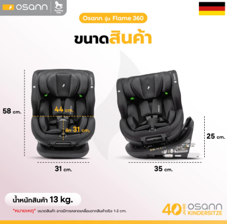 Car Seat Flame 360° 3
