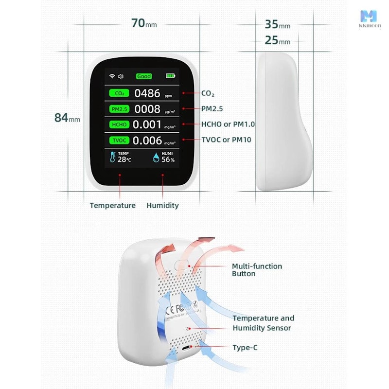 Wifi Portable Air Quality Meter 2