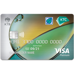 บัตรเครดิต KTC - BANGCHAK VISA PLATINUM
