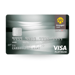 Krungsri Credit Cards บัตรเครดิตใบแรก KRUNGSRI VISA PLATINUM 1