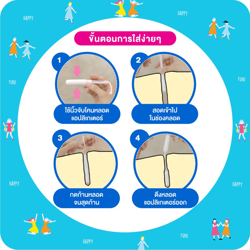 Soft Tampon Regular ผ้าอนามัยแบบสอด สำหรับวันมาปกติ  3