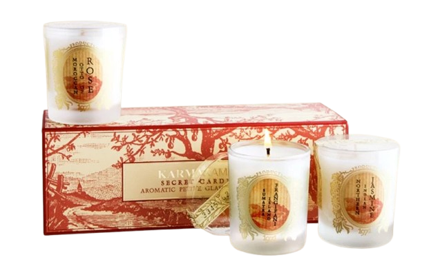 เทียนหอม Aromatic Petite Glass Candle / Set กลิ่น Secret Garden 1