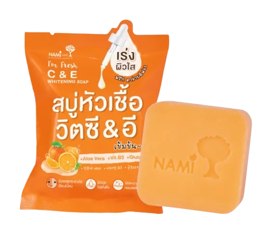สบู่หัวเชื้อวิตซี I'm Fresh C&E Whitening Soap 1