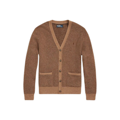 เสื้อคาร์ดิแกนผู้ชาย รุ่น Herringbone Wool Cardigan